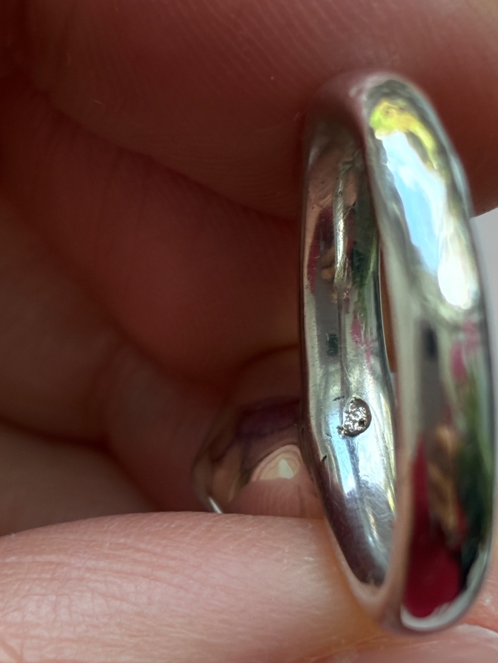 French artisan ring with purple stone - Picture 10 of 10